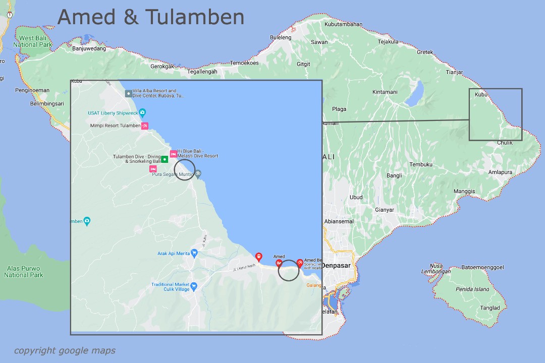 amed map tulamben